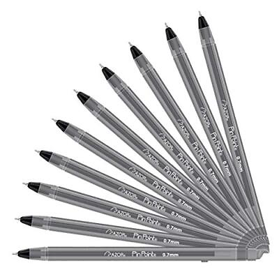 #ad Pin Point Fine Point Writing Pens 0.7mm with Hole for Retractable Cord Black $24.36