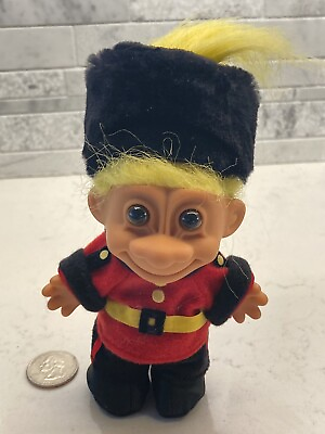 #ad Vintage Russ 5quot; English Palace Guard Troll Doll Nutcracker With Shoes amp; Hat $18.00