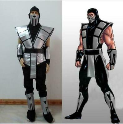 #ad Scorpion Mortal Kombat 3 Silver Cosplay Costume custom made $42.75