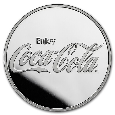 #ad Coca Cola® 1 oz .999 Pure Silver Round $36.64