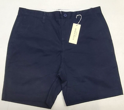 #ad NWT Five Four Los Angeles Size 34 Navy Blue Summer Chino Shorts NICE $11.00