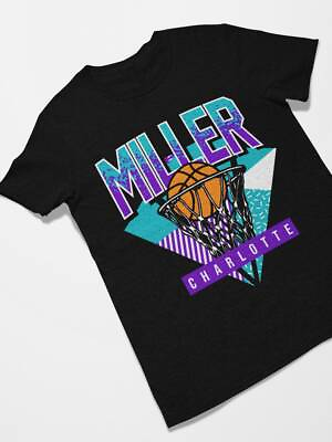 #ad Miller Charlotte Basketball Retro Tee Shirt $21.99