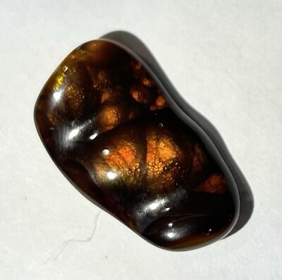 #ad Fire Agate Stone Slaughter Mtn AZ 16ct 1” X 1 2” From The Clifford Willis Gems $120.00