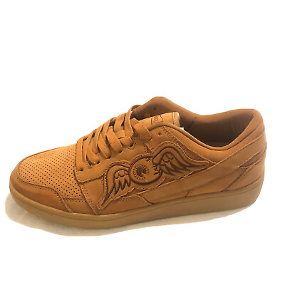 #ad Von Dutch AMPUTEE Left Shoe Men Size 9 Retro Jogger￼ Sample Brown Leather NEW $24.99
