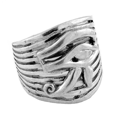 #ad Eye Of Horus Sterling Silver Ring $49.99