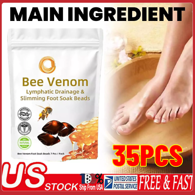 #ad 5XDiapason Bee Venom Lymphatic Drainage Slimming Foot Soak Beads Relief Relax US $19.19