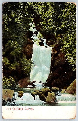 #ad Postcard In A California Canyon California Posted 1907 $5.90