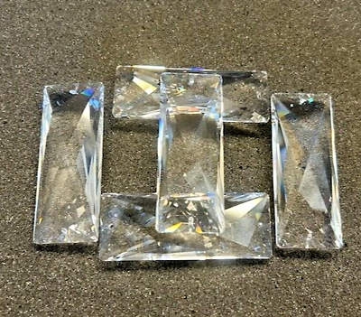 #ad Swarovski Crystal: Strass Rectangle Chandelier Crystal 76mm 2 Hole 8950 404 276 $14.99