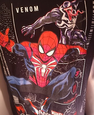 #ad Marvel Gameverse Spider Man Limited Edition Exclusive Black T Shirt NWT RARE $24.99