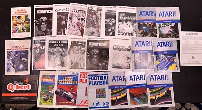 #ad 🎮 Atari 7800 5200 2600 Games Cart Manuals pick n save multi discount ship 🎮 $1.00