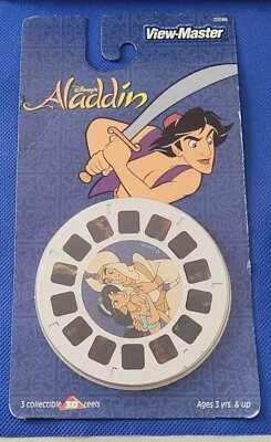 #ad SEALED Disney Disney#x27;s Aladdin Jasmine Cartoon Movie view master 3 Reels Pack $34.99