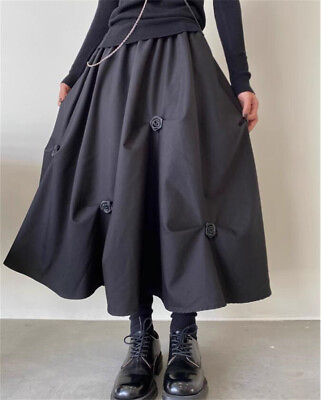 #ad Japanese Women#x27;s Street Style High Waisted Loose Skirt Elegant $27.89