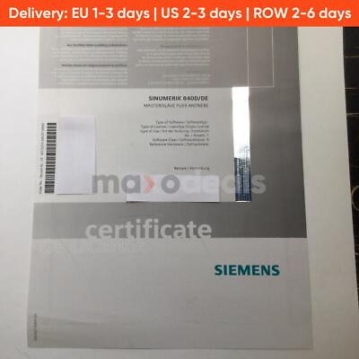 #ad Siemens 6FC5251 0AC07 0AA0 Sinumerik License only 840D DE New NMP $336.06