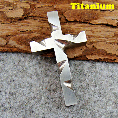 #ad Handmade Collectable Titanium Cross Anti allergic Necklace Pendant Keychains $39.99