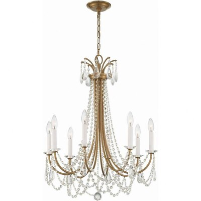 #ad 8 Light Chandelier In Traditional Style 31 Inches Tall and 26 Inches Wide Aged $566.95