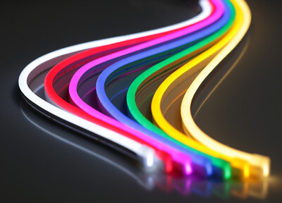 #ad #ad 12V Flexible LED Strip Waterproof Sign Neon Lights Silicone Tube 1M 5M or 50M $5.88