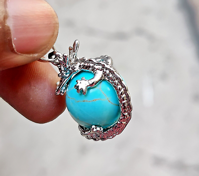 #ad Fancy Turquoise Dragon Design Handmade Fashion Jewelry Pendant 1quot; $3.99