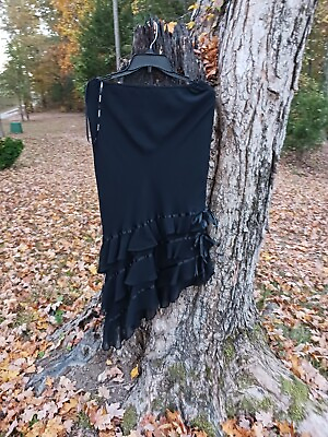 #ad Night Way Collection Skirt size 8 ruffled asymmetrical $12.00