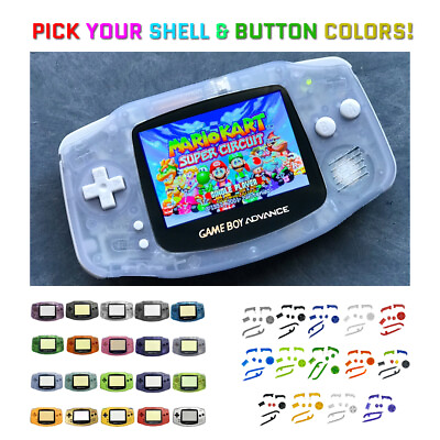 #ad Nintendo Game Boy Advance GBA Backlight Backlit IPS LCD System PICK YOUR COLOR $214.95