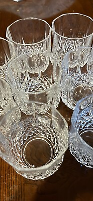 #ad A Set Of 10 Crystal Glass $75.00