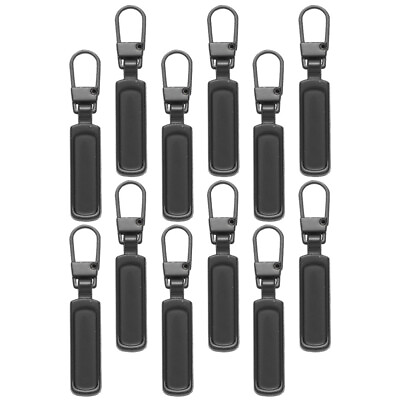 #ad 12PCS Premium Alloy Zipper Heads Detachable Zipper Heads for DIY Replacement $8.73
