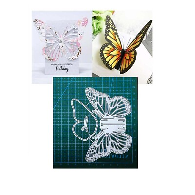 #ad Butterfly DIY Metal Cutting Dies Stencils Scrapbooking Blade Punch Embossing Die $4.47