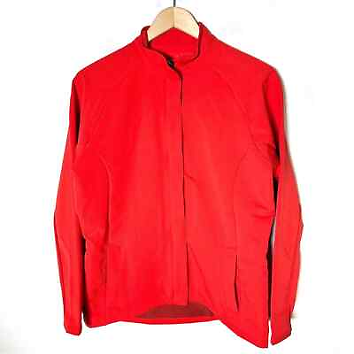 #ad Antigua Red full zip casual athletic jacket size large L B144 $15.00