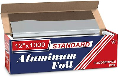#ad Ox Plastics Standard Premium Aluminum Foil 12”x1000 Feet Long Commercial Grade $145.00