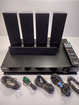 #ad SONY STR KS370 Home Theater 5.0 Surround System HDMI Multi Channel AM FM Tested $120.00
