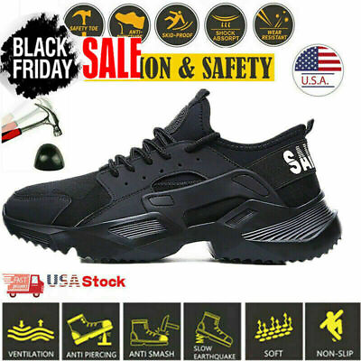 #ad Mens Safety Shoes Steel Toe Indestructible Sneakers Work Waterproof Boots $35.14