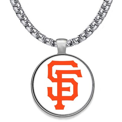 #ad Large San Francisco SF Giants Mens 24quot; Stainless Pendant Necklace FREE SHIP#x27; D30 $20.95