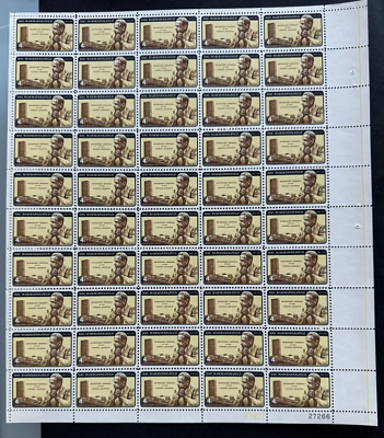 #ad US Stamps Scott #1203 sheet of 50 of Dag Hammarskjold 4c 1962 M NH. PO FRESH $10.00