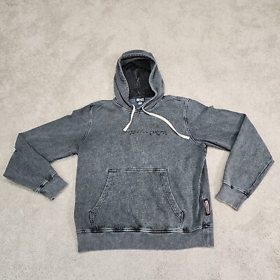 #ad DIESEL Life Gray Hoodie Hooded Pullover Sweatshirt Distressed Men#x27;s Size XL $15.99