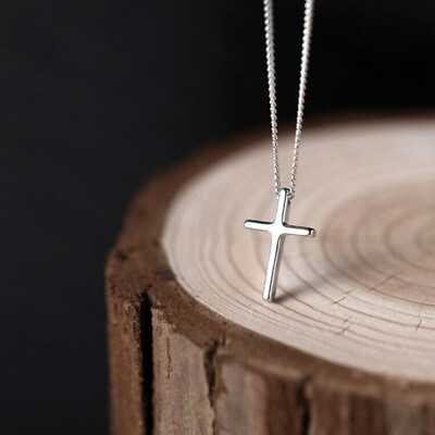 #ad Stainless Steel Silver Jesus Christ Cross Pendant Necklace Chain for Men Women $7.99