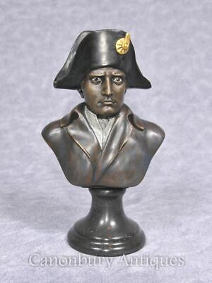 #ad Bronze Napoleon Bust French Emperor I Bonaparte Military $490.00