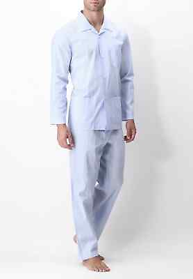 #ad Perofil Atene Long Pyjamas Popelin Cotton with buttons long sleeves $101.56