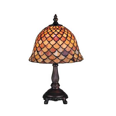 #ad #ad Meyda Lighting 13.5#x27;H Tiffany Fishscale Mini Lamp Paba 67378 $205.20