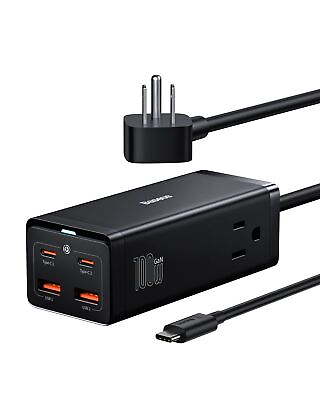 #ad USB C Charger PowerCombo On 100W Power Strip with 4 USB Ports amp; 2 Outlet Ex... $124.43