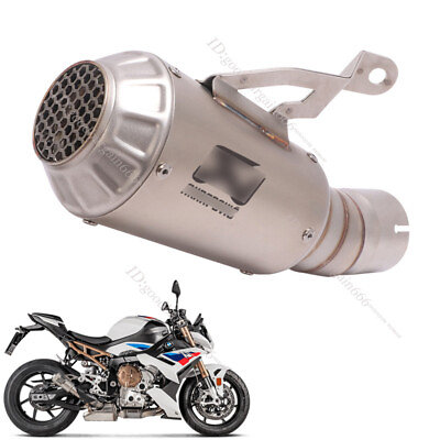 #ad For BMW S1000RR 2019 2023 Exhaust Pipe Motorcycle 60mm Slip on Muffler Silencers $124.30