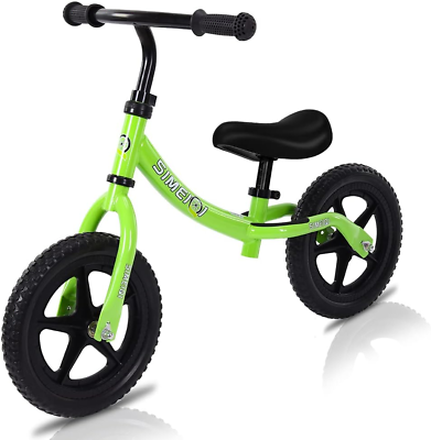#ad SIMEIQI 12quot; Balance Bike for Boys Girls 2 3 4 5 Years Old No Pedal Walking Balan $69.99