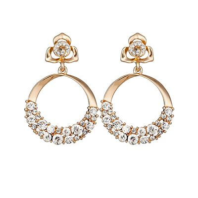 #ad Fashion Stylish Fancy Golden Gold Plated Earrings for Women $26.99