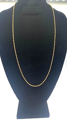 #ad 30#x27;#x27; stainless steel golden tone necklace style design model 41 $35.00