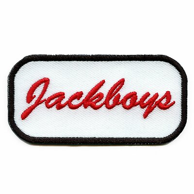 #ad Jackboys Mechanic Nametag Motif Iron On Embroidered Applique Patch $10.99
