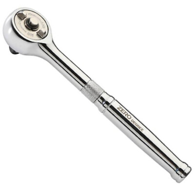#ad Zero Degree 3 8quot; Inch Drive Gearless Ratchet Nickel Plated 1quot; Turning Arc 38151 $28.95