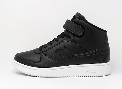 #ad Fila Men#x27;s A High Shoes Sneakers 1CM00540 013 Black White $54.99