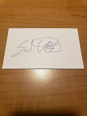 #ad ED WEST FOOTBALL AUTOGRAPH SIGNED INDEX CARD AUTHENTIC A6183 $19.95