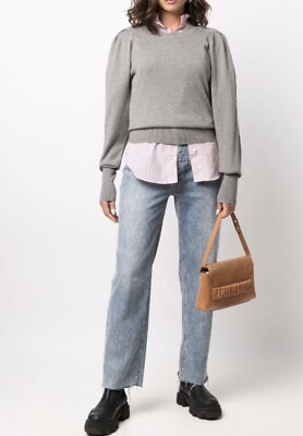 #ad Isabel Marant Etoile Camelia Grey Sweater Size 34 BNWT $173.00