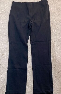 #ad Chicos Classic Black Knit Pull On Pants Size 0 $15.00
