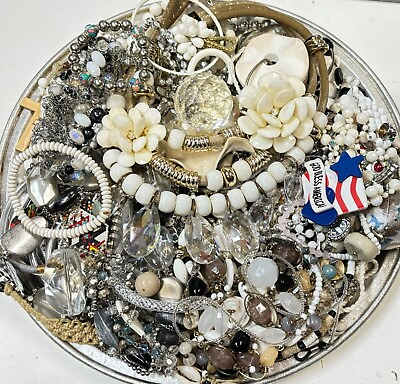 #ad Jewelry 1 LB WEARABLE Bulk Lot Estate Vintage to Modern Costume LOOK $19.88
