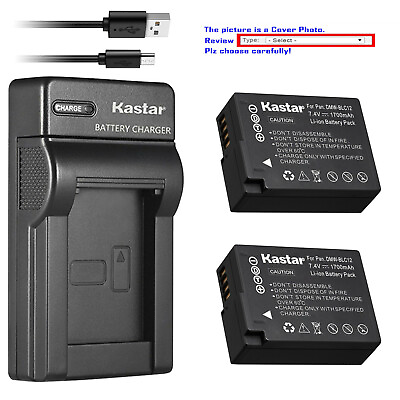 #ad Kastar Battery Slim Charger for Panasonic DMW BLC12 amp; Panasonic Lumix DMC FZ1000 $6.59